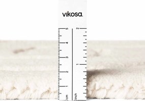 Vikosa, Kusový koberec Vikosa Arcura 106269 Cream White kruh, 120x120 (priemer) kruh, biela, obývacia izba