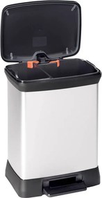 Curver Odpadkový kôš DECO BIN 18 l + 10 l, strieborný