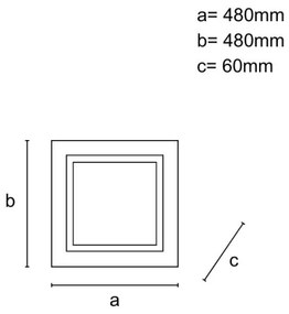 LED stmievateľné stropné svietidlo LED/35W/230V 3000-6500K + diaľkové ovládanie
