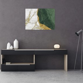Obraz - Zelený mramor N⁰3 (70x50 cm)