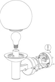 Eglo 33564 - LED Vonkajšie nástenné svietidlo NISIA-C LED/9W/230V IP44