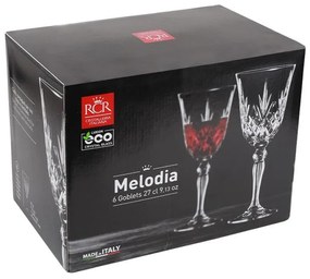 RCR MELODIA POHÁR NA ČERVENÉ VÍNO 270ML SADA 6 KS