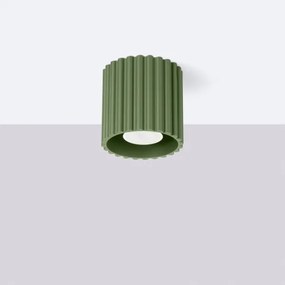 Sollux  SL.1794 - Bodové svietidlo AURA 1xGU10/10W/230V 10 cm zelené