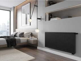Mexen CV21, panelový radiátor 900 x 2000 mm, spodné pripojenie, 3552 W, čierna, W621-090-200-70