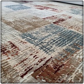 Dekorstudio Moderný koberec LUXESS vzor 33 bordový Rozmer koberca: 140x190cm