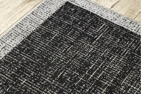 Koberec SIZAL FLOORLUX 20401 černý / stříbrný