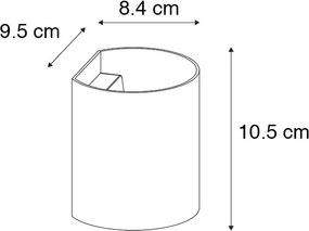 Inteligentná nástenná lampa biela vrátane Wifi G9 - Sabbio