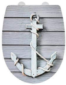 WENKO 23536100-WC WC sedadlo RELIEF 36,5 x 45 cm pestrofarebné/strieborné