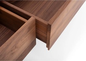 Hnedý TV stolík z orechového dreva 220x45x45 cm Fawn – Gazzda