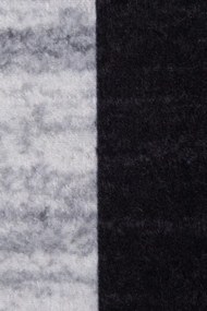 Protišmykový koberec MILANO 80007-02 čierny / sivý