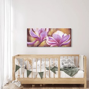 Obraz - Kvety magnólie (120x50 cm)