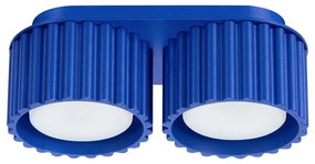 Sollux SL.1813 - Bodové svietidlo AURA 2xGX53/10W/230V modré