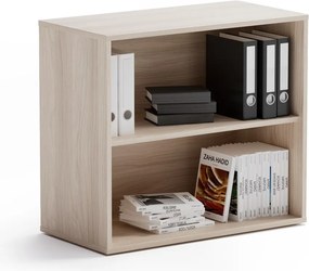 Kancelársky regál BLOCK, 800 x 400 x 710 mm, dub prírodný