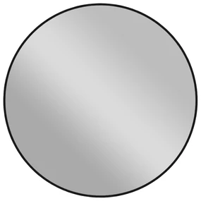 Cerano Vado, kúpeľňové zrkadlo Ø 60 cm, kovový rám, čierna matná, CER-CER-NT8232B-60