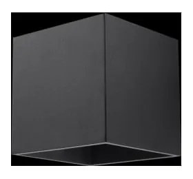 Čierne nástenné svietidlo Sollux Geo