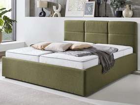 Posteľ Domango 180x200 cm, olivovo zelená látka