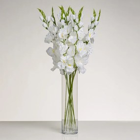 Umelá gladiola ALICA biela. Cena je uvedená za 1 kus.