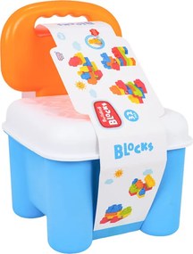 Sada mäkkých stavebných blokov s úložným boxom 32 ks