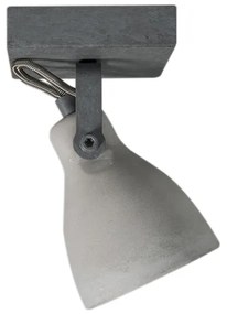 Priemyselné bodové svetlo sivý betón 1-žiarovkové - Creto