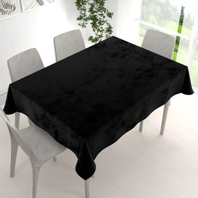 Biante Zamatový obdĺžnikový obrus Velvet Premium SVP-041 Čierny 120x160 cm