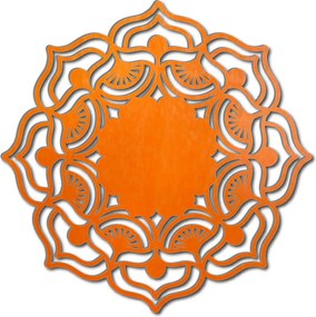 SENTOP | Mandala ruža života okrúhla drevený obraz na stenu z preglejky MIREK I 3D HODINY PR0175 HEU+