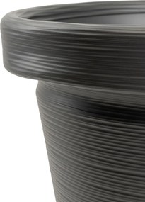 PLASTOVÝ KVETINÁČ SRTIA RIFLO 46X40 CM ANTRACITOVÁ