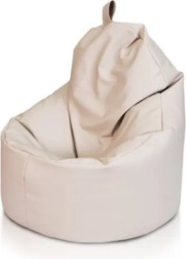 Sedací vak Yoko ekokoža / polyester TiaHome - krémová