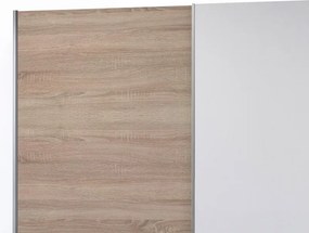 Šatníková skriňa Puls, biela/dub sonoma