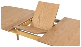 Rozkladací jedálenský stôl s doskou v dubovom dekore 180x90 cm Montreux - Actona