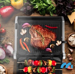 Elektrický kontaktný gril SM5000W-PRO s LED displejom – 2500 W