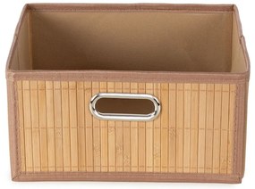 Bambusový úložný box v prírodnej farbe 31x31x15 cm – Compactor
