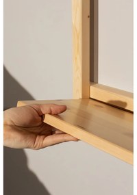 Nástenná knižnica z borovicového dreva v prírodnej farbe 192x127 cm Groove – Karup Design