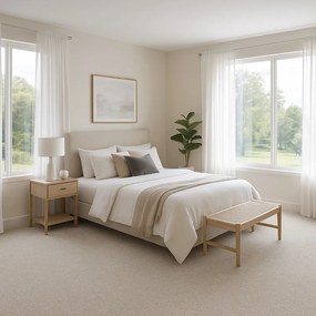 Lano, Metrážny koberec Malmo 2513, na mieru, šíře 3m,4m,5m, béžová, filc, obývacia izba