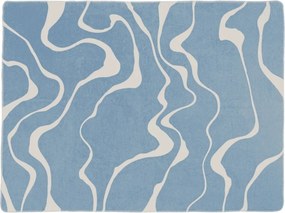 Modrá/krémovobiela deka 150x200 cm Felu – noo.ma