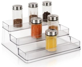 VILDE Prídavná poschodová polička, organizér na korenie, 3 schodíky COMPACTA