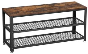 Botník DAVOR hnedá/čierna