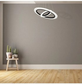 Závesné LED svietidlo Cosmo, 2x LED 36w, b/w