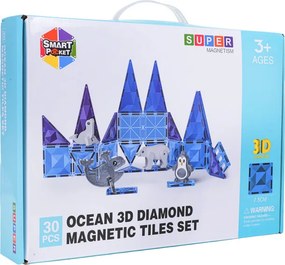 Magnetická stavebnica SUPER MAGNETISM Oceán, 30 dielikov