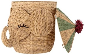 Detský kôš na hračky z vodného hyacintu v prírodnej farbe ø 35x50 cm Bobo – Bloomingville Mini