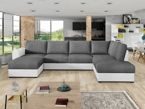 Sedacia súprava Szafran, Dostupné poťahy: ekokoža Soft 017 + Lux 06, Strana: pravá
