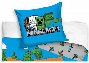 Carbotex Detské obliečky Minecraft Time to Mine, 140 x 200 cm, 70 x 90 cm