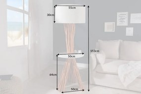 Stojacia lampa Servant 153cm longan wood