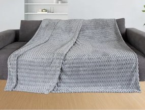 Deka Cashmere touch Big Dots 150x200 cm, strieborná%