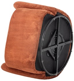 Oranžové menčestrové kreslo ušiak Pradi – Bloomingville