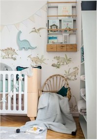 Samolepka do detskej izby šťastná ríša divov dino L