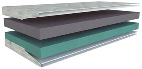 Tvrdý/stredne tvrdý penový obojstranný matrac 90x200 cm Junior Lux 16 – Materasso