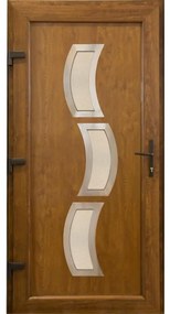 Dvere vchodové Osijek D32 90L zlatý dub