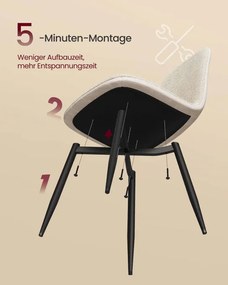 Set štyroch jedálenských stoličiek KDC188W01 (4 ks)