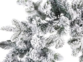 Zasnežená vianočná girlanda s LED osvetlením 180 cm biela SUNDO Beliani