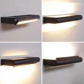 BRILAGI - LED Vonkajšie nástenné svietidlo SALERNO LED/12W/230V 35,5 cm čierna IP65